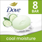 Dove Women’s Cool Moisturizing Beauty Bar – Cucumber & Green Tea, 3.75 oz (8 Bars)